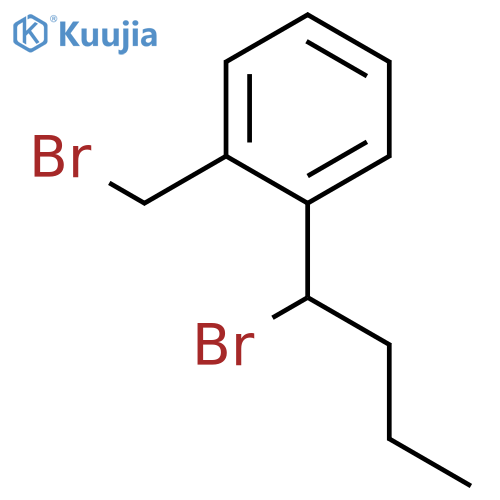 Benzene, 1-(1-bromobutyl)-2-(bromomethyl)- structure