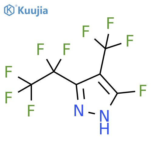 1H-Pyrazole, 5-fluoro-3-(1,1,2,2,2-pentafluoroethyl)-4-(trifluoromethyl)- structure