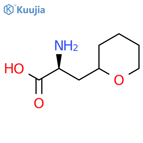(2S)-2-Amino-3-(oxan-2-yl)propanoic acid structure