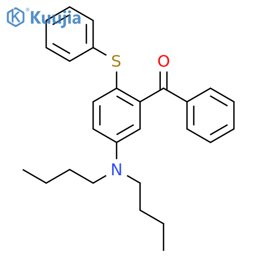 Methanone, [5-(dibutylamino)-2-(phenylthio)phenyl]phenyl- structure