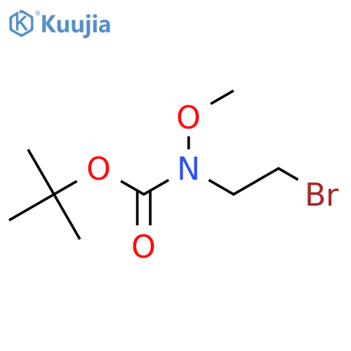 Carbamic acid, N-(2-bromoethyl)-N-methoxy-, 1,1-dimethylethyl ester structure