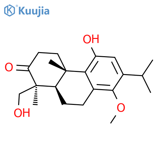2(1H)-Phenanthrenone,3,4,4a,9,10,10a-hexahydro-5-hydroxy-1-(hydroxymethyl)-8-methoxy-1,4a-dimethyl-7-(1-methylethyl)-,(1S,4aS,10aR)- structure