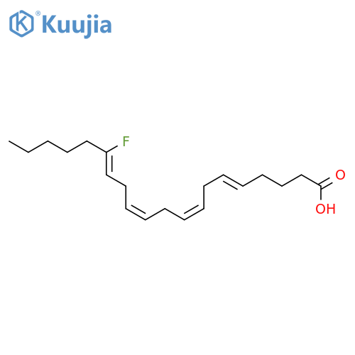 5,8,11,14-EICOSATETRAENOIC ACID, 15-FLUORO-, (E,Z,Z,Z)- structure