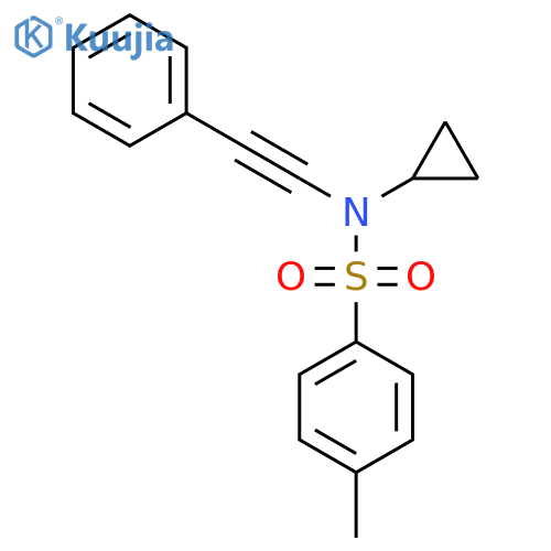 N-Cyclopropyl-N-(phenylethynyl)-p-toluenesulfonamide structure