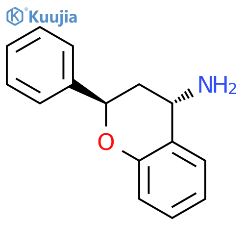 2H-1-Benzopyran-4-amine, 3,4-dihydro-2-phenyl-, trans-(±)- structure