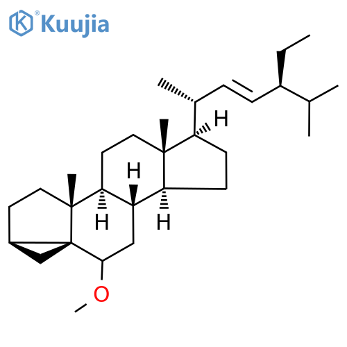 3,5-Cyclo-5α-stigmast-22-ene, 6-methoxy- structure