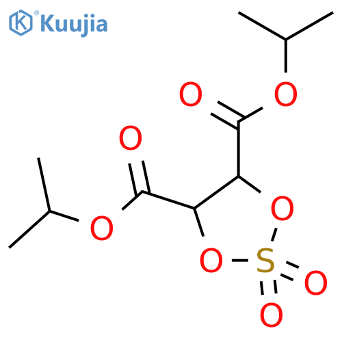 1,3,2-Dioxathiolane-4,5-dicarboxylicacid, bis(1-methylethyl) ester, 2,2-dioxide, (4R,5R)- (9CI) structure
