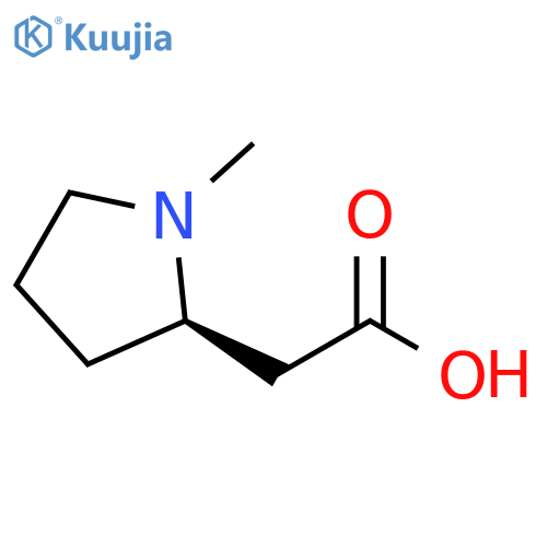 2-(2R)-1-methylpyrrolidin-2-ylacetic acid structure