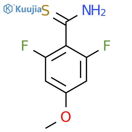 2,6-difluoro-4-methoxybenzene-1-carbothioamide structure