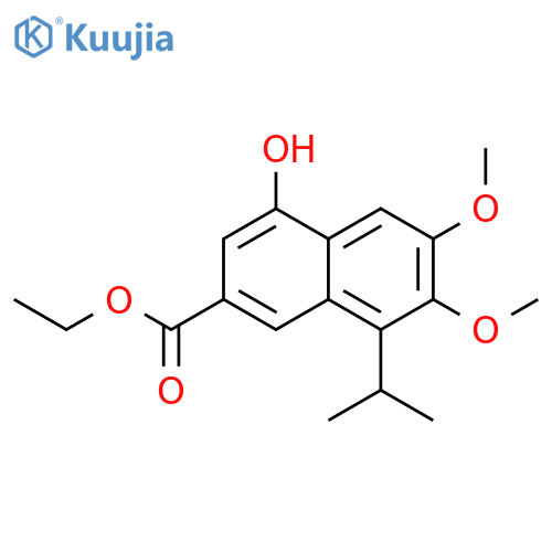 Ethyl 4-hydroxy-8-isopropyl-6,7-dimethoxy-2-naphthoate structure