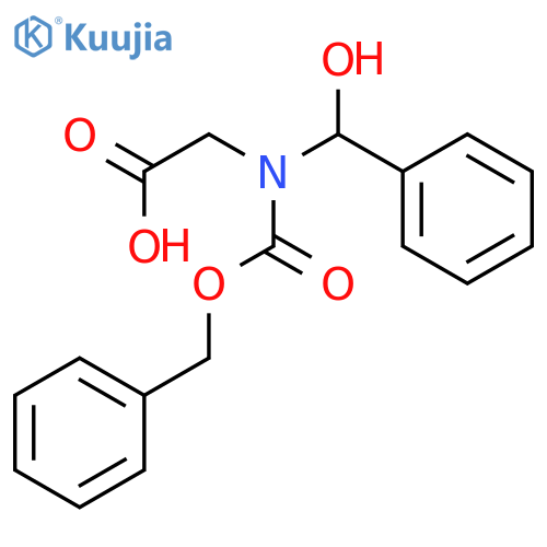 Glycine, N-(hydroxyphenylmethyl)-N-[(phenylmethoxy)carbonyl]- structure