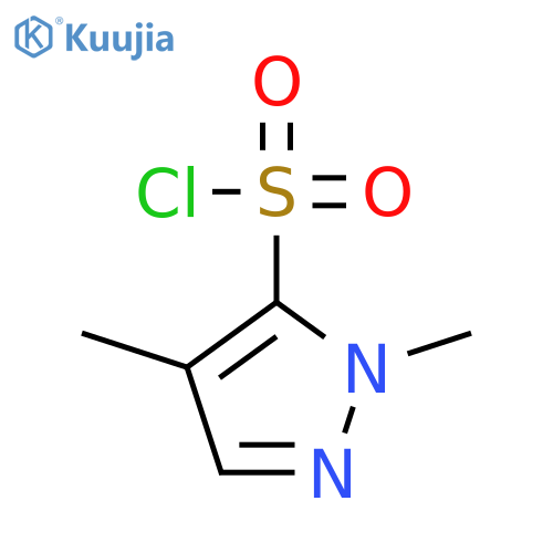 1,4-Dimethyl-1H-pyrazole-5-sulfonyl Chloride structure