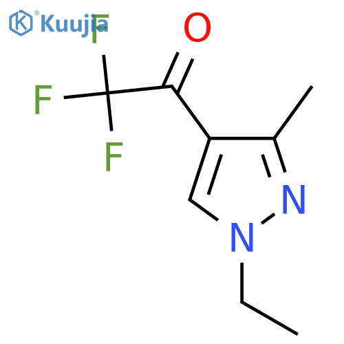 1-(1-ethyl-3-methyl-1H-pyrazol-4-yl)-2,2,2-trifluoroethan-1-one structure