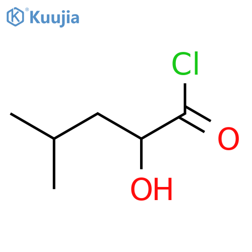 Pentanoyl chloride,2-hydroxy-4-methyl- structure