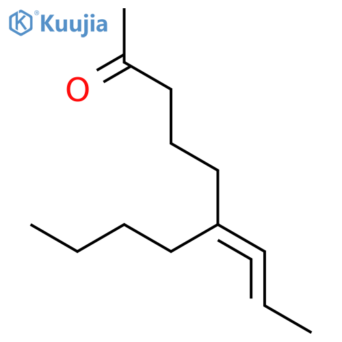 2-Decanone, 6-(1-propenylidene)- structure