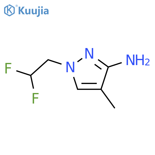 1-(2,2-difluoroethyl)-4-methyl-1H-pyrazol-3-amine structure