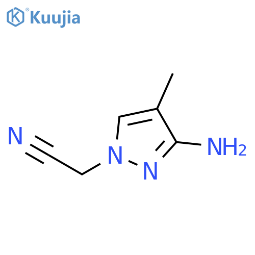 1H-Pyrazole-1-acetonitrile, 3-amino-4-methyl- structure