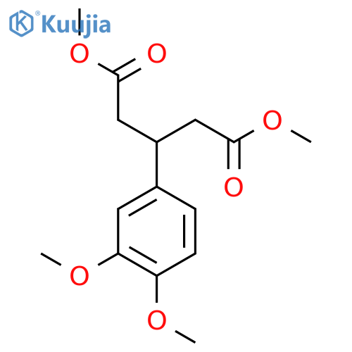 Dimethyl 3-(3,4-dimethoxyphenyl)pentanedioate structure