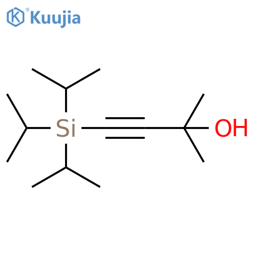 3-Butyn-2-ol, 2-methyl-4-[tris(1-methylethyl)silyl]- structure