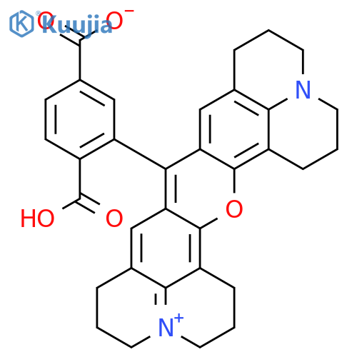 6-CARBOXY-X-RHODAMINE SUCCINIMIDYL ESTE structure