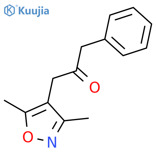 2-Propanone, 1-(3,5-dimethyl-4-isoxazolyl)-3-phenyl- structure
