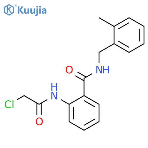 Benzamide, 2-[(chloroacetyl)amino]-N-[(2-methylphenyl)methyl]- structure