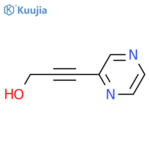 3-(pyrazin-2-yl)prop-2-yn-1-ol structure