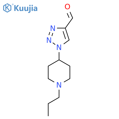 1-(1-Propylpiperidin-4-yl)-1H-1,2,3-triazole-4-carbaldehyde structure