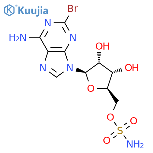 Adenosine, 2-bromo-,5'-sulfamate (9CI) structure