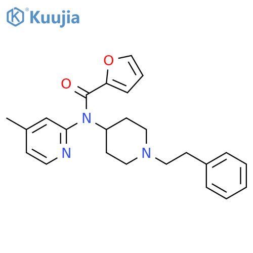 2-Furancarboxamide,N-(4-methyl-2-pyridinyl)-N-[1-(2-phenylethyl)-4-piperidinyl]- structure