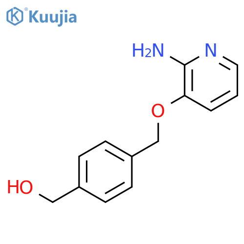 Benzenemethanol, 4-[[(2-amino-3-pyridinyl)oxy]methyl]- structure