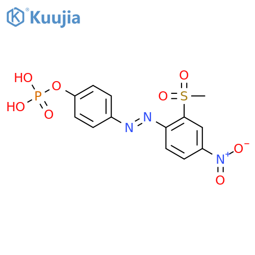 Phenol,4-[[2-(methylsulfonyl)-4-nitrophenyl]azo]-, dihydrogen phosphate (ester) (9CI) structure