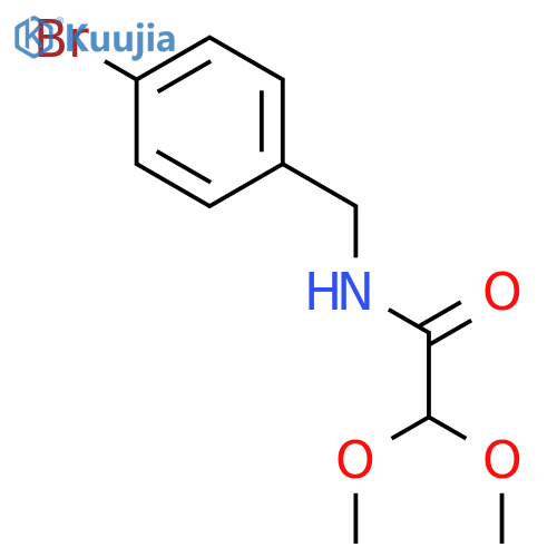 N-(4-Bromobenzyl)-2,2-dimethoxyacetamide structure
