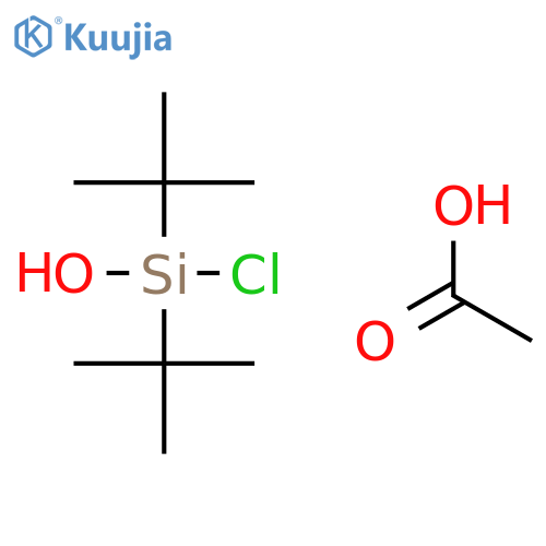 Silanol, chlorobis(1,1-dimethylethyl)-, acetate structure