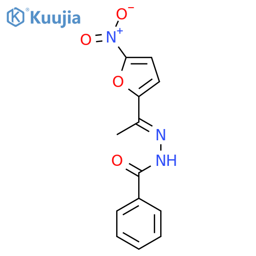 Benzoic acid, [1-(5-nitro-2-furanyl)ethylidene]hydrazide, (E)- structure