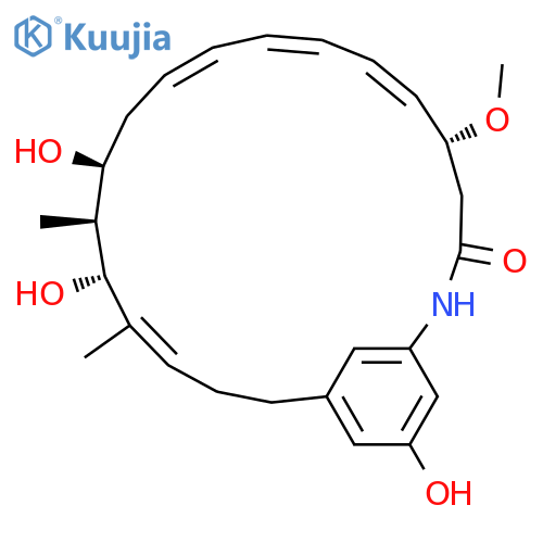 2-Azabicyclo[18.3.1]tetracosa-1(24),6,8,10,16,20,22-heptaen-3-one,13,15,22-trihydroxy-5-methoxy-14,16-dimethyl-, (5R,6E,8E,10E,13S,14S,15R,16Z)-(9CI) structure