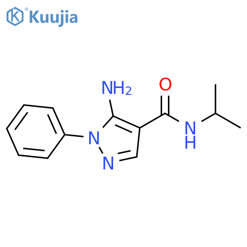 5-Amino-1-phenyl-1H-pyrazole-4-carboxylic acid isopropylamide structure