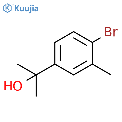2-(4-bromo-3-methylphenyl)propan-2-ol structure