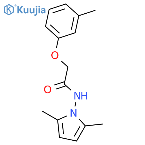 Acetamide,N-(2,5-dimethyl-1H-pyrrol-1-yl)-2-(3-methylphenoxy)- structure
