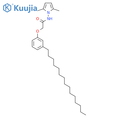 Acetamide,N-(2,5-dimethyl-1H-pyrrol-1-yl)-2-(3-pentadecylphenoxy)- structure