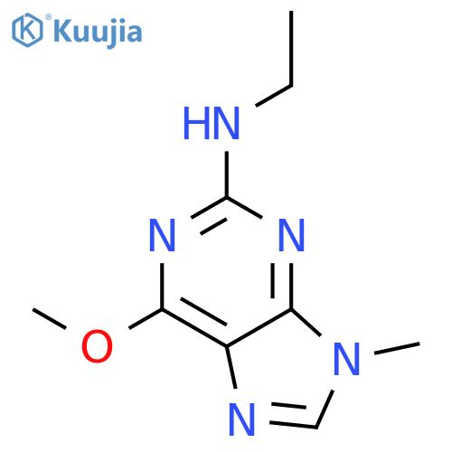 N-ethyl-6-methoxy-9-methyl-9H-Purin-2-amine structure