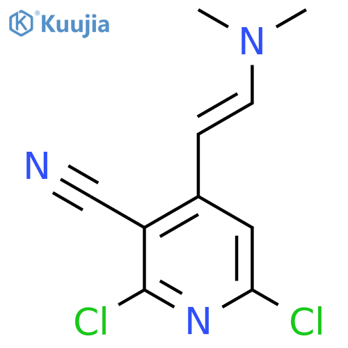 2,6-Dichloro-4-(2-(dimethylamino)vinyl)nicotinonitrile structure