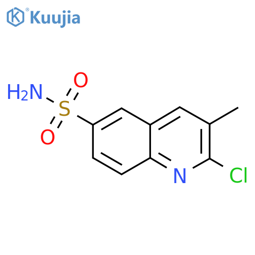 2-Chloro-3-methylquinoline-6-sulfonamide structure