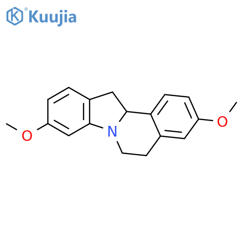 Indolo[2,1-a]isoquinoline, 5,6,12,12a-tetrahydro-3,9-dimethoxy- structure