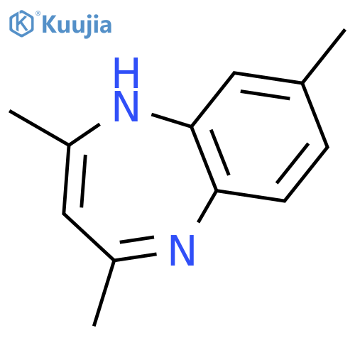 2,4,8-trimethyl-1H-1,5-benzodiazepine structure