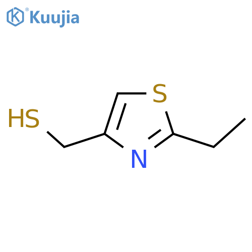 (2-ethyl-1,3-thiazol-4-yl)methanethiol structure