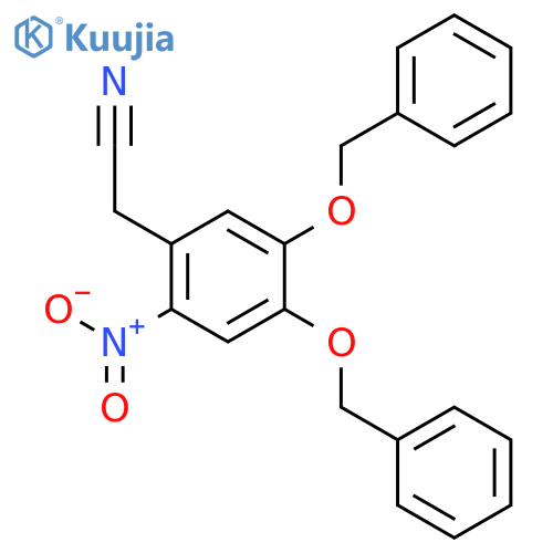 2-(4,5-Bis(benzyloxy)-2-nitrophenyl)acetonitrile structure