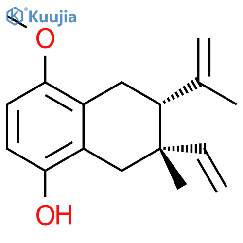1-Naphthalenol,7-ethenyl-5,6,7,8-tetrahydro-4-methoxy-7-methyl-6-(1-methylethenyl)-,(6R,7S)-rel- structure