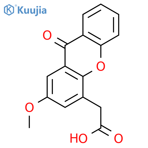9H-Xanthene-4-acetic acid, 2-methoxy-9-oxo- structure