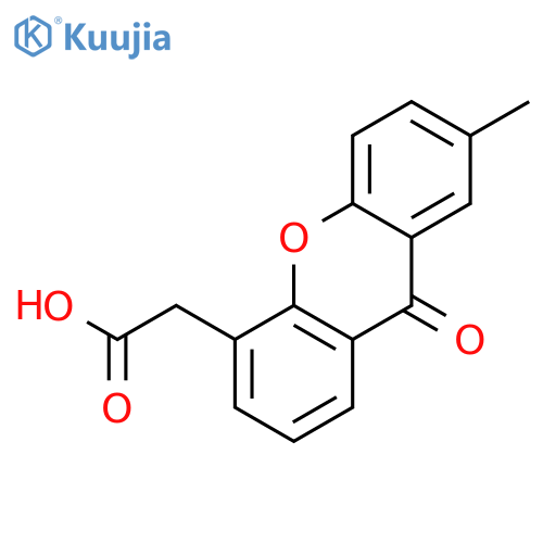 9H-Xanthene-4-acetic acid, 7-methyl-9-oxo- structure